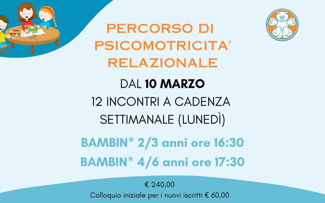 Percorso di Psicomotricità relazionale (2-6 anni)
