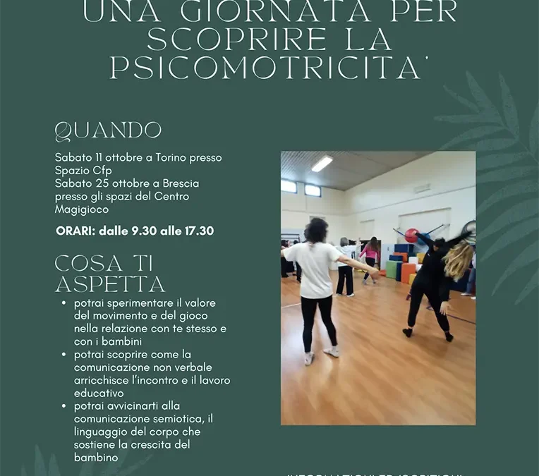 Giornata aperta per scoprire la psicomotricità