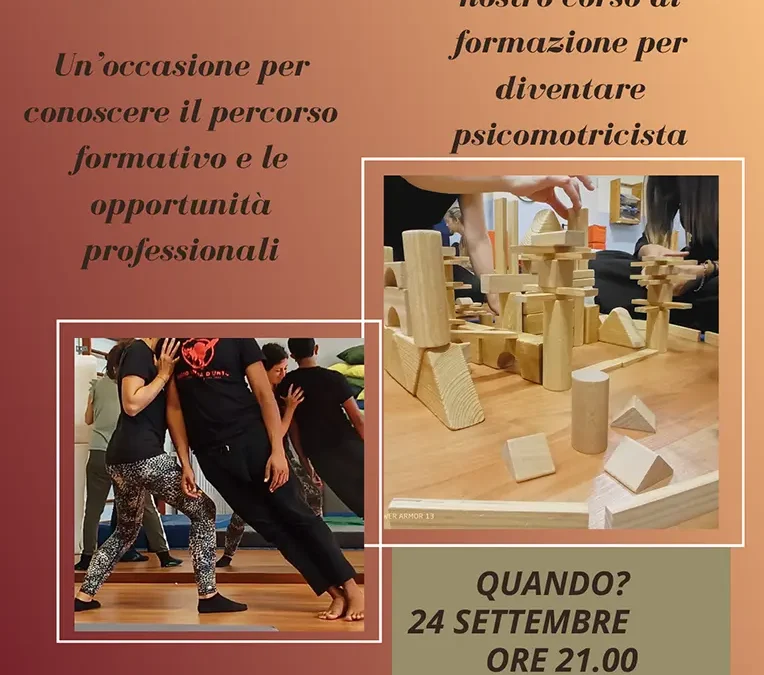 Incontro online di presentazione del corso per diventare psicomotricisti