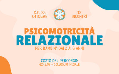 Percorso di Psicomotricità relazionale (2-6 anni) – dal 23/10/2026