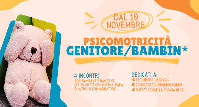 Percorso di Psicomotricità Genitore/bambin* (12-20 mesi) – dal 10/11/2026